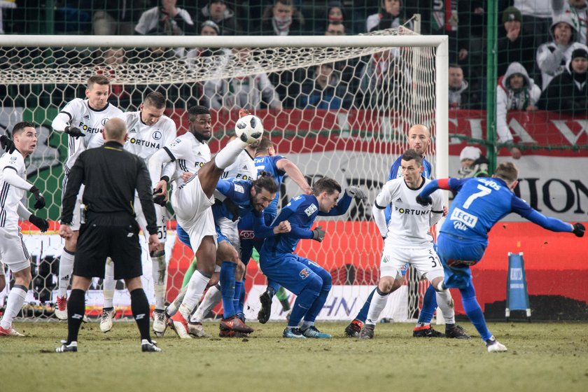 Pilka nozna. Ekstraklasa. Legia Warszawa - Lech Poznan. 04.03.2018