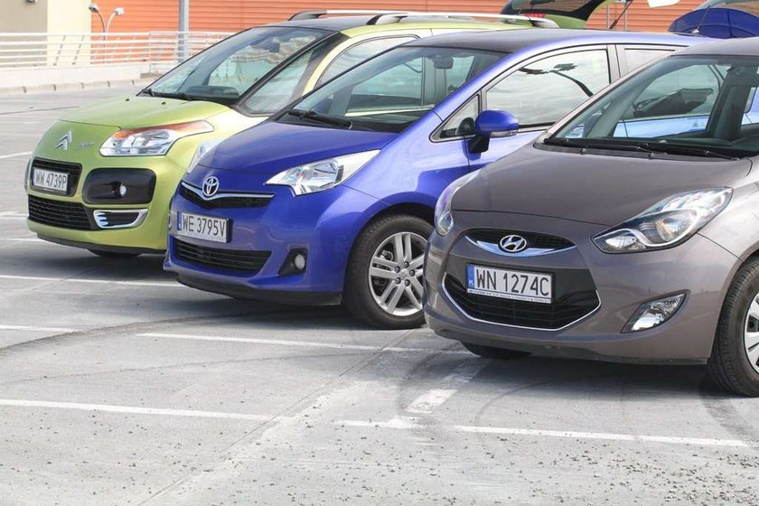 Toyota Verso S kontra Hyundai ix20 i Citroen C3 Picasso