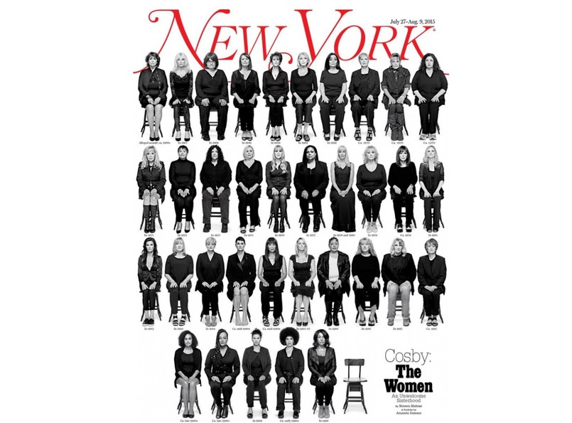 ofiary Billa Cosbyego na okładce "New York Magazine"