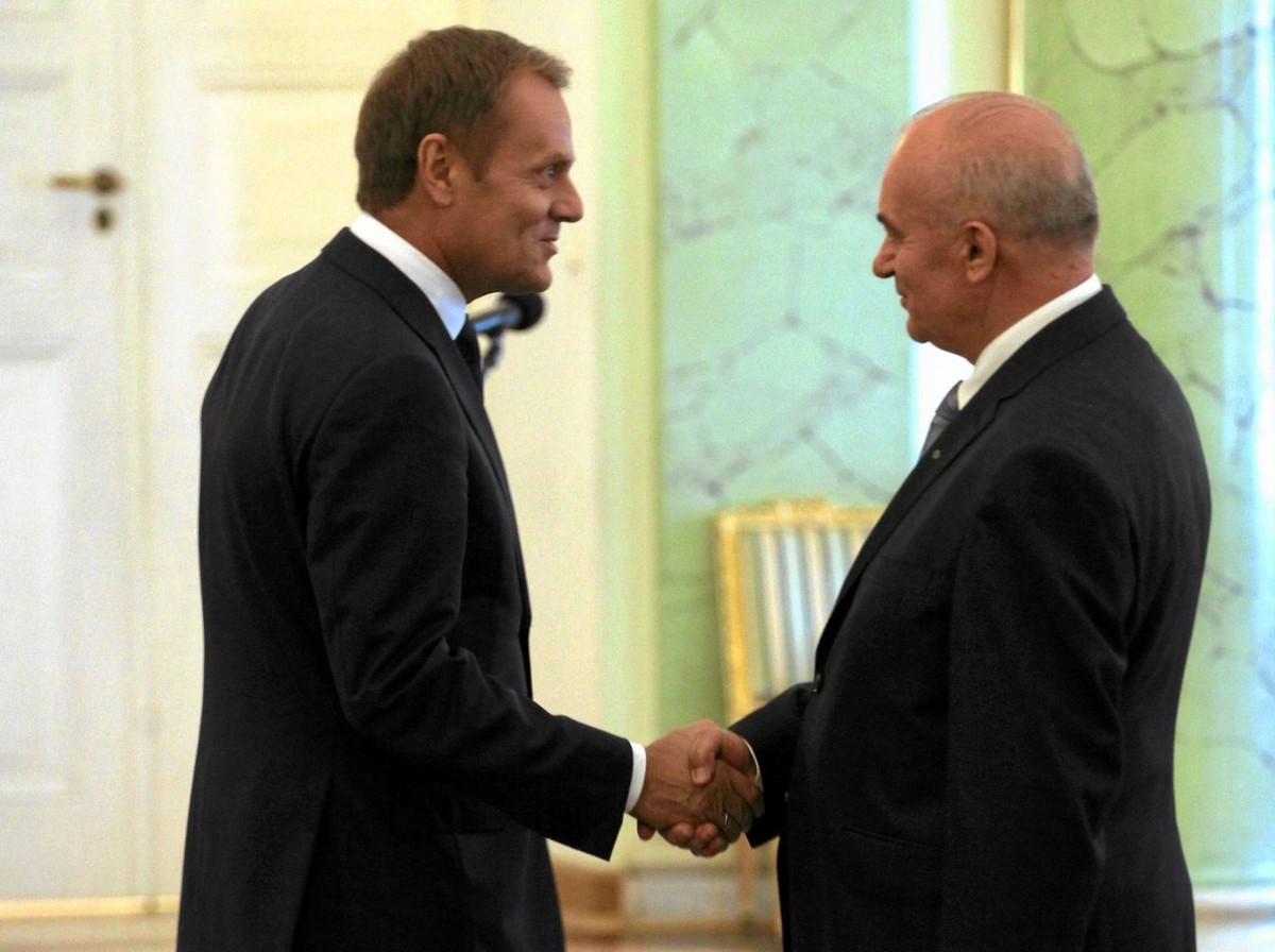 Donald Tusk i Stanisław Kalemba