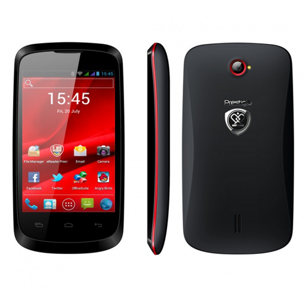 Prestigio MultiPhone 3540 DUO Oryginalny wygląd, całkiem przyzwoity aparat i znakomity współczynnik cena/jakość. Niestety lekko zawodzi wyświetlacz, którego jakość pozostawia sporo do życzenia. Prestigio MultiPhone 3540 może być świetnym pomysłem na pierwszy smartfon dla naszego dziecka. Cena: od 269 zł