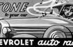 Pierwsza reklama Chevroleta chwalącego się wyposażeniem samochodu w radio. 1936 rok.