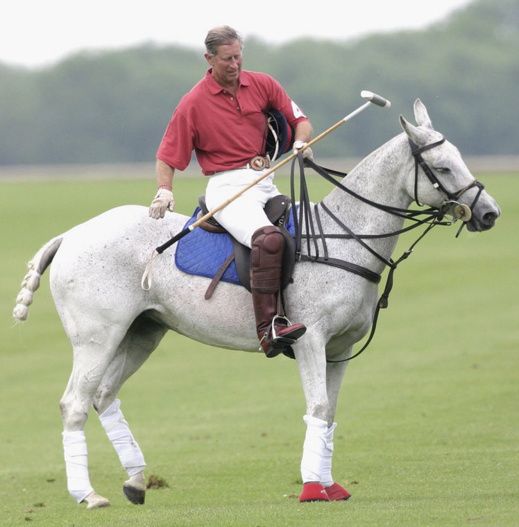 Karol III (jeszcze wtedy książę Karol) na meczu polo w 2003 r.