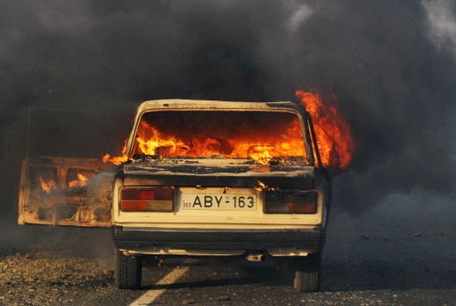 GEORGIA-RUSSIA-CONFLICT-FIRE