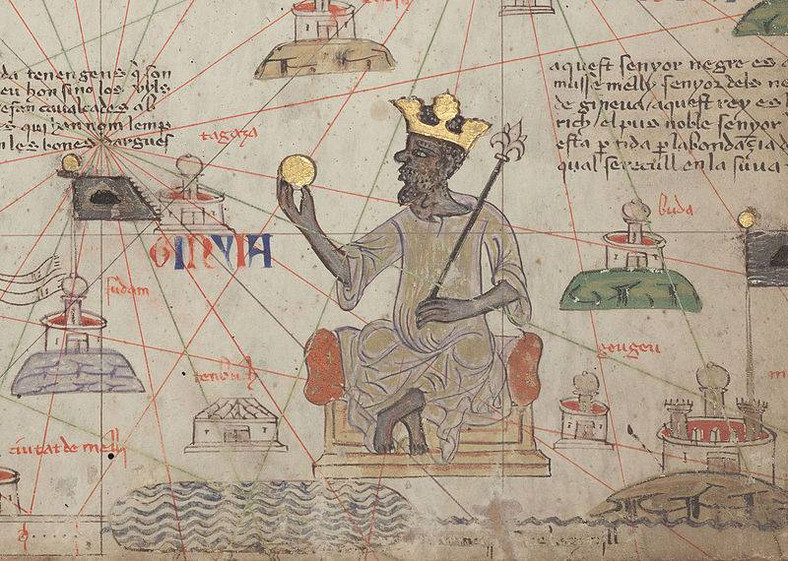 Mansa Musa na średniowiecznej ilustracji
