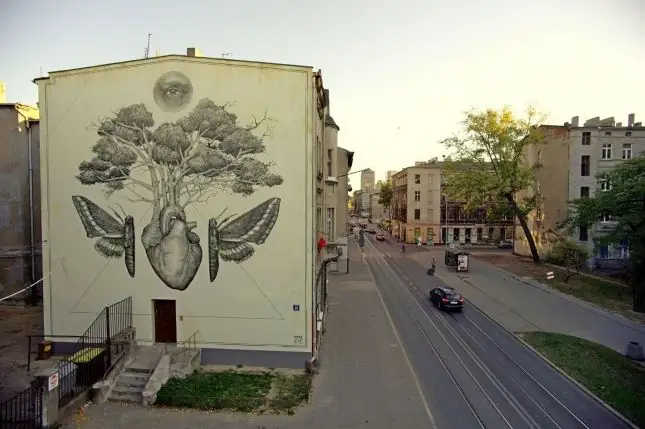 Mural z Łodzi