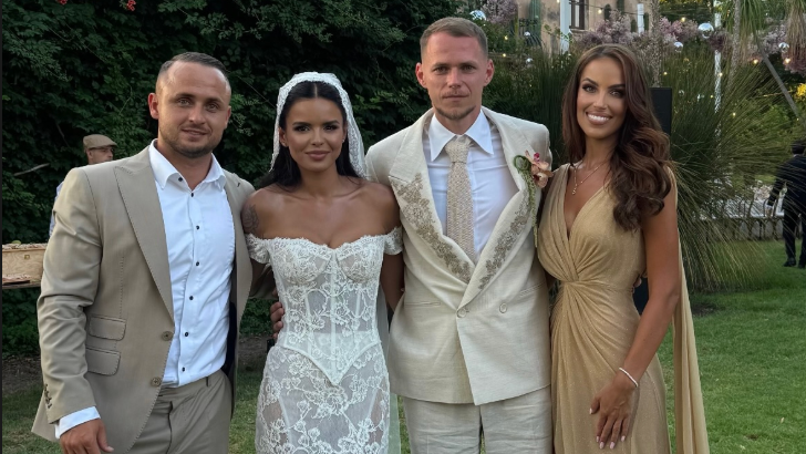 Simona Leskovská si so Stanom Lobotkom užili svadbu futbalistu Ondreja Dudu. 
