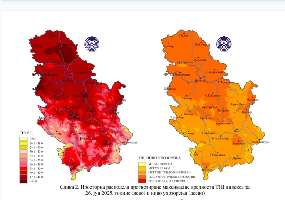 THI indeks i upozorenja