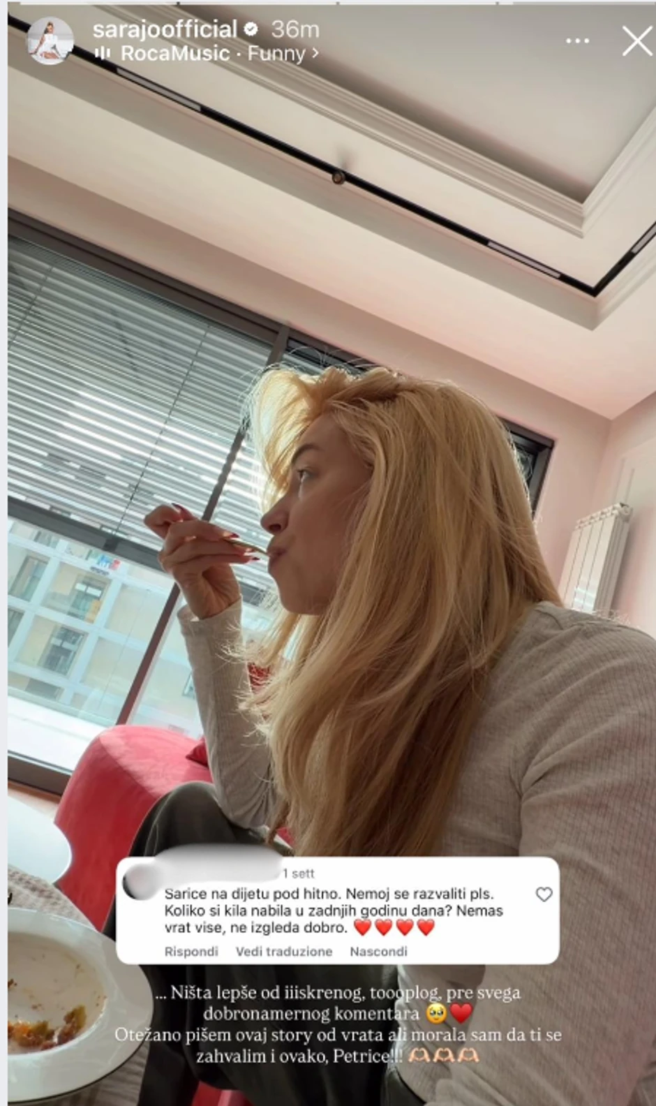 Objava Sare Jovanović