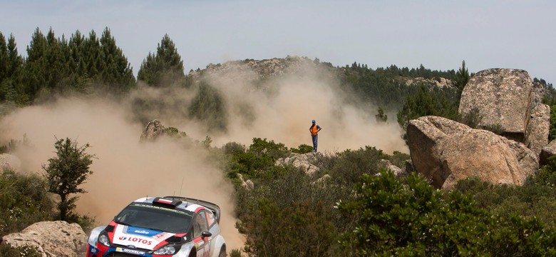 Rajd Włoch: Robert Kubica urwał koło