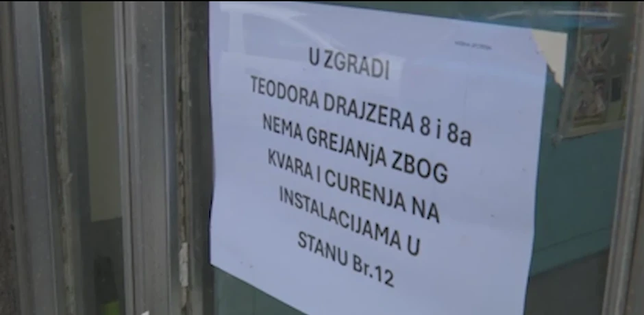 Cela zgrada na Dedinju bez grejanja