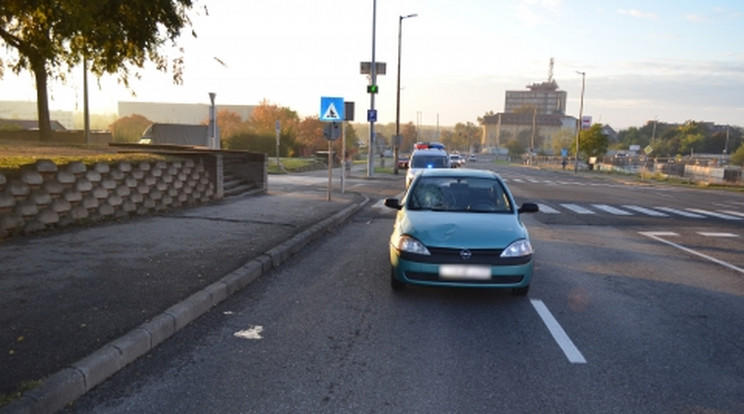 Elgázolt egy gyalogost /Fotó: police.hu