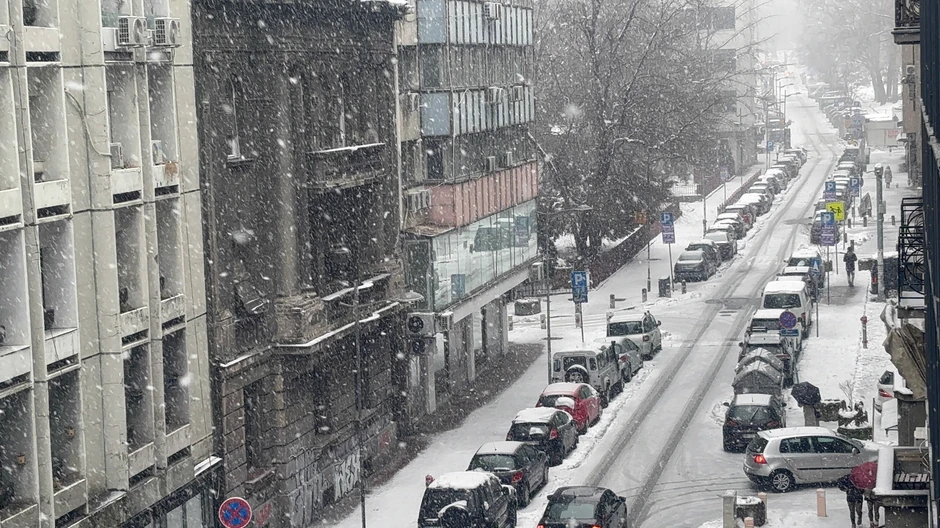 Sneg u Beogradu na Božić