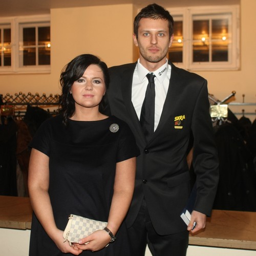 Michał Winiarski z żoną