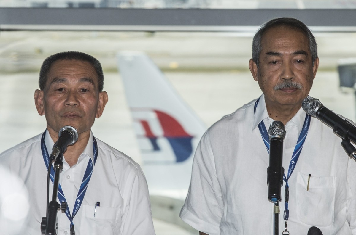 Szefowie linii Malaysia Airlines. Fot. EPA/AHMAD YUSNI/PAP/EPA