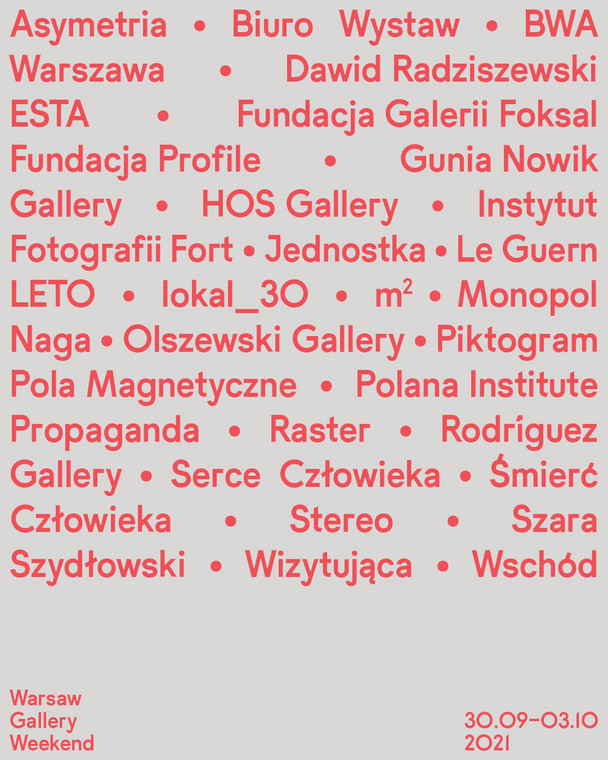 Warsaw Gallery Weekend 2021. Artyści, których prace zobaczymy podczas wydarzenia