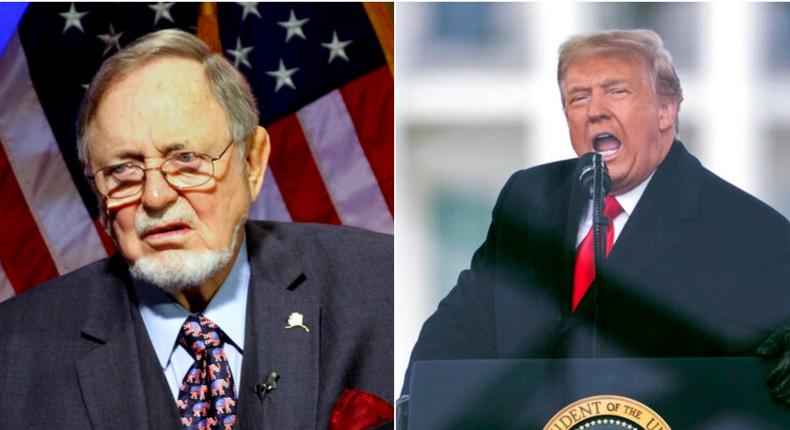 Rep. Don Young of Alaska; Former President Donald Trump.