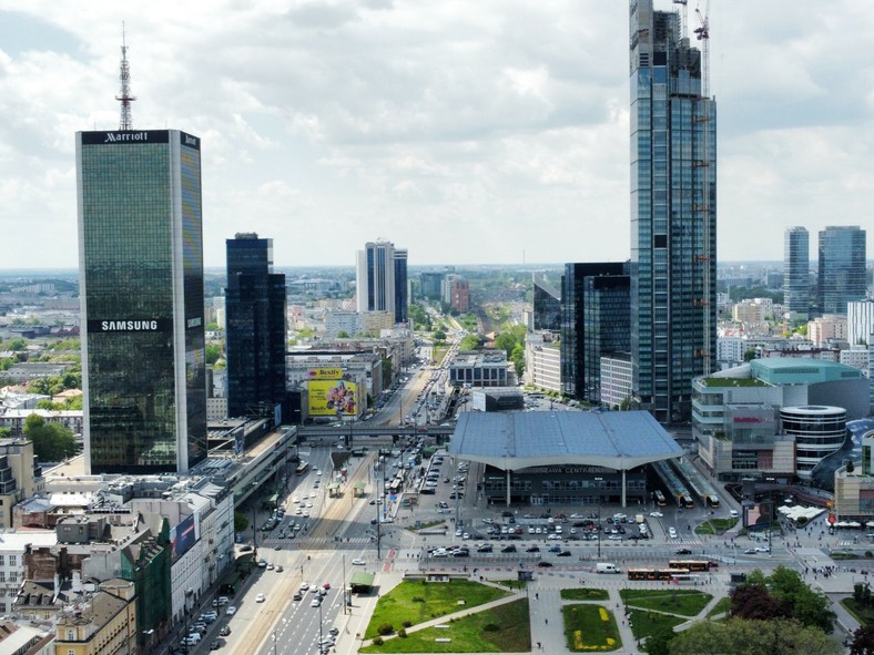 Hotel Marriott pe harta Varșovia