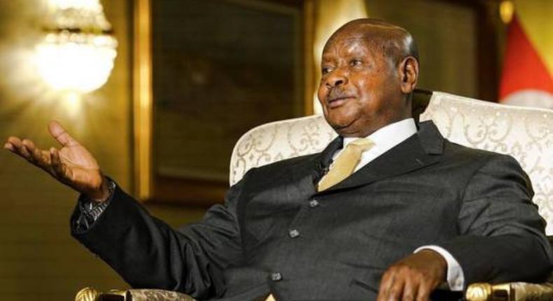 President Kaguta Museveni during an interview on Al-Jazeera in 2017