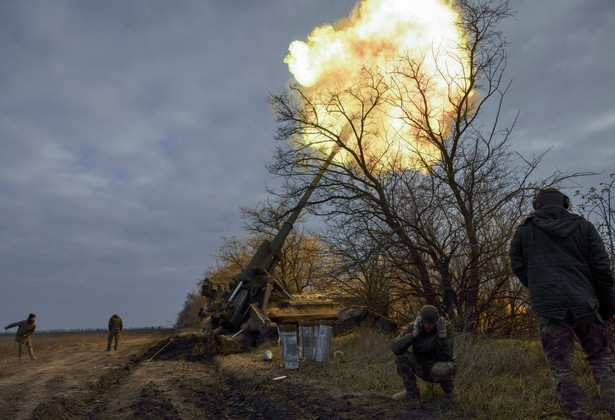 Ukraińscy żołnierze. Ukraińska artyleria pod Chersoniem