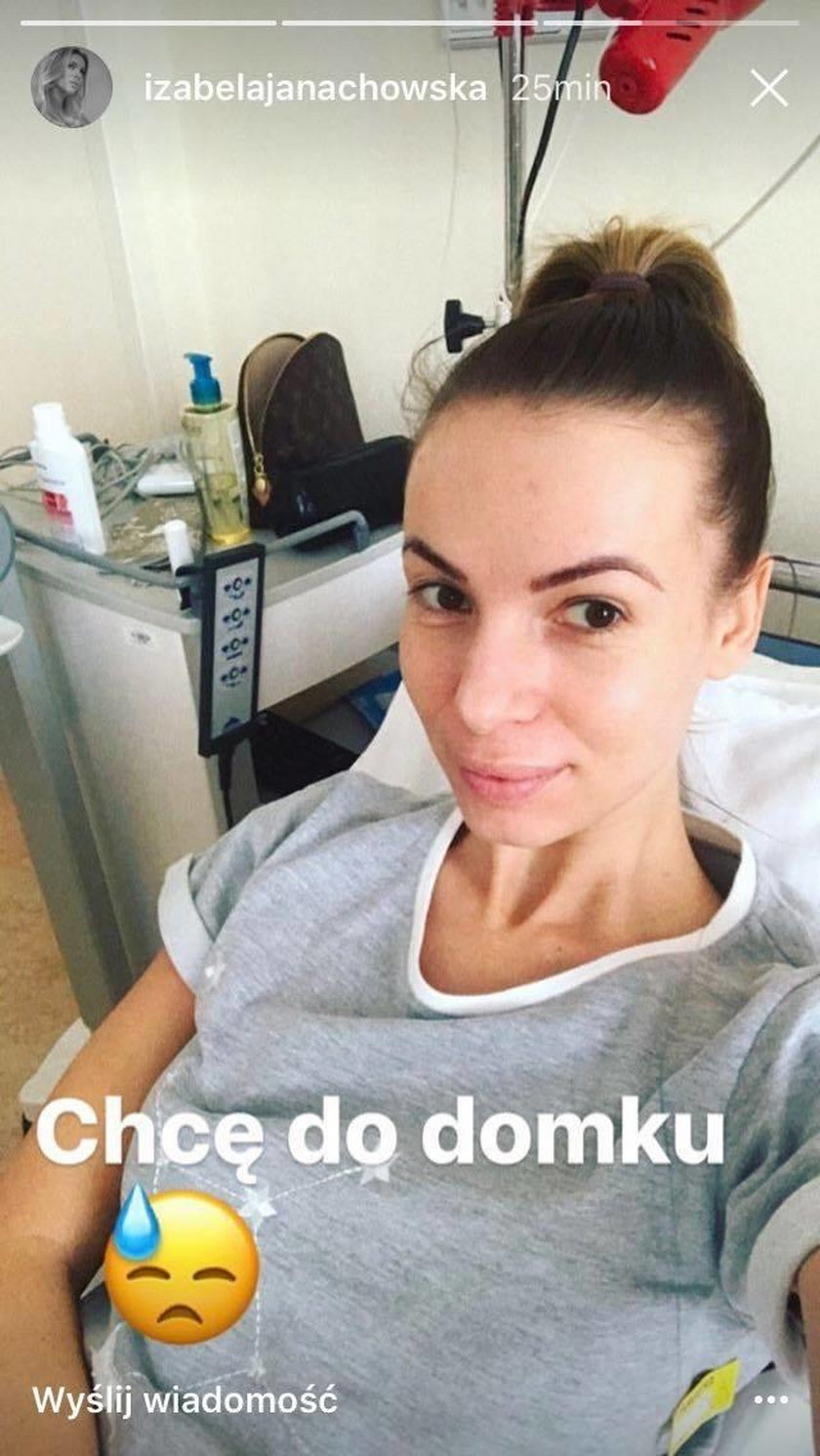 Zdjęcie Izabeli Janachowskiej po operacji