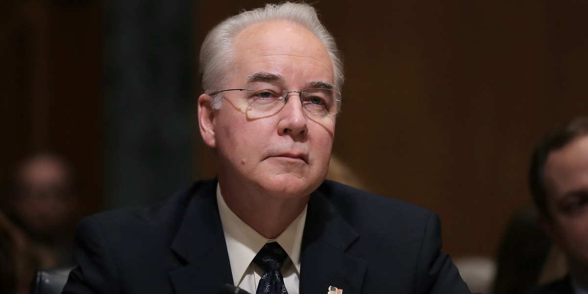 Secretary Tom Price is chartering private jets for government travel — at a cost of tens of thousands of dollars