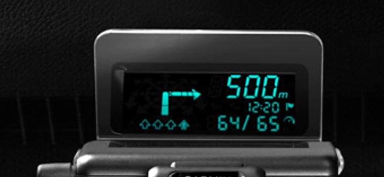 Nawigacja samochodowa odlotowa jak w myśliwcu? Oto garmin HUD