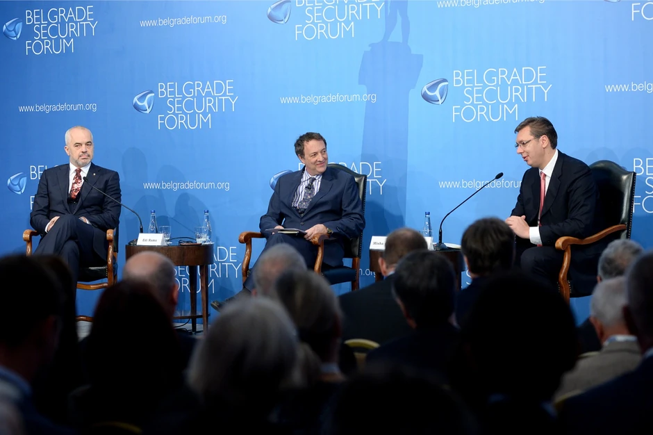 Edi Rama, Miša Gleni, Aleksandar Vučić