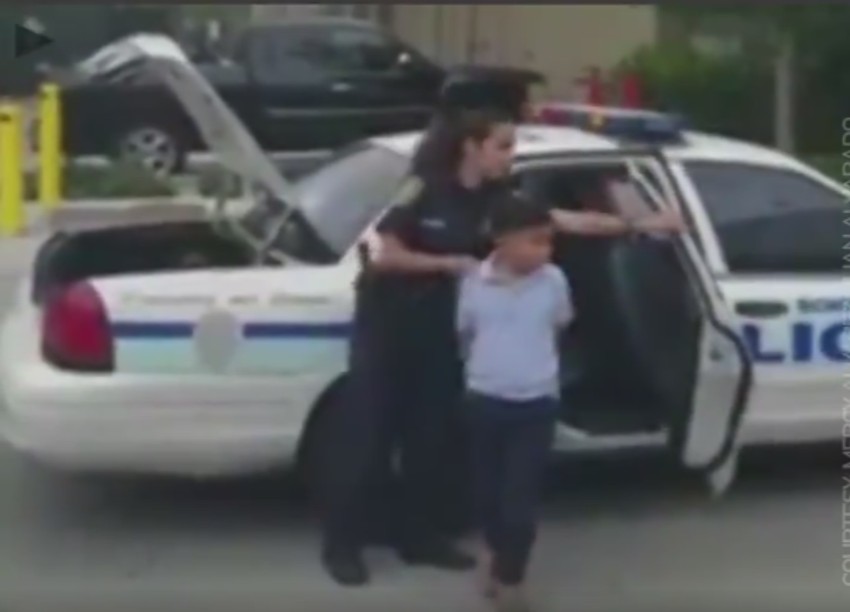 Privođenje maloletnog dečaka koji je udario učiteljicu 