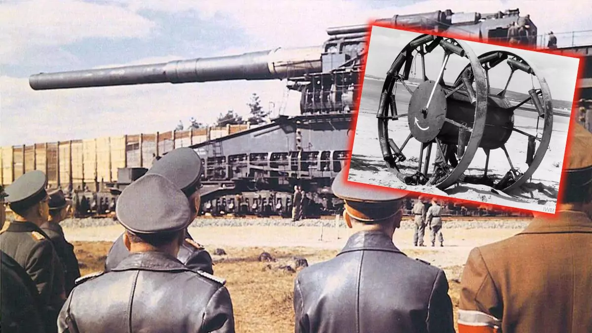 Na zdj. działo Schwerer Gustav