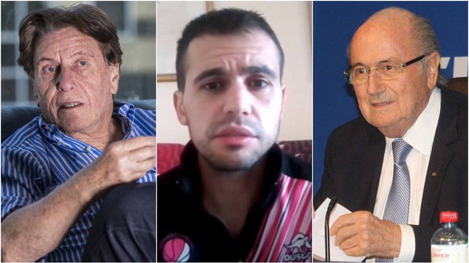 Pini Zahavi, Romain Molina, Sepp Blatter
