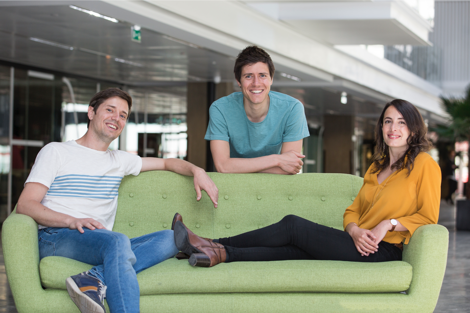 Założyciele start-upu Yuka SAS: rodzeństwo: Julie Chapon i jej bracia: Benoît i François Martin
