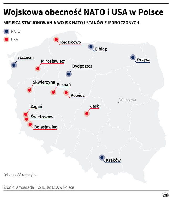 Gdzie w Polsce znajdują się amerykańscy żołnierze?