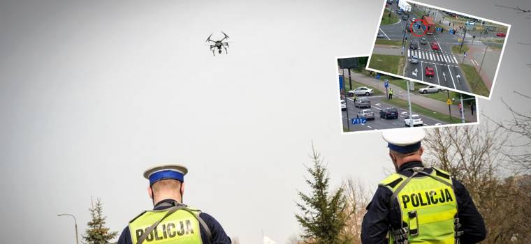 Policja publikuje nowe nagrania z dronów. Widać absurdalne zachowanie polskich kierowców na rondzie