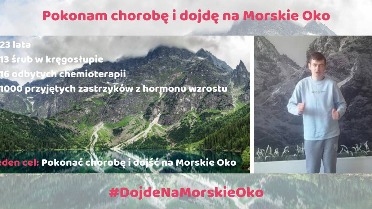 "Pokonam chorobę i dojdę nad Morskie Oko" Historia Mateusza Szpręglewskiego