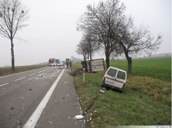 Tragiczny wypadek na krajowej 8