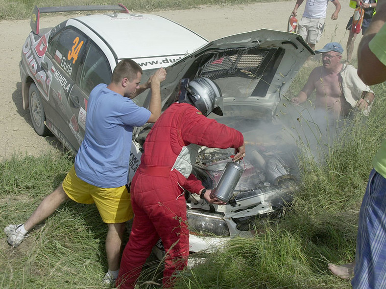 Rajd Polski 2007: wypadek Dudy, kurz i emocje (fotogaleria)