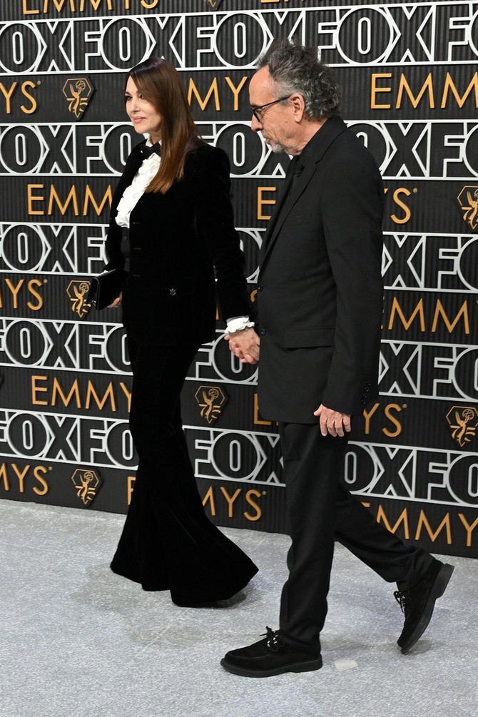 Monika Beluči i Tim Barton na dodeli Emmy nagrada