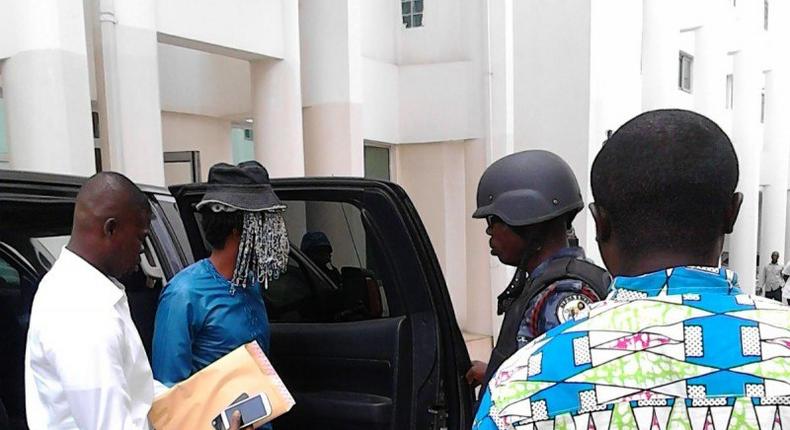 Disguised Anas at the court premises last Friday