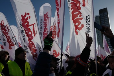 'Solidarność' o proteście w Luksemburgu: przyszliśmy pokazać, że Turów jest, był i będzie