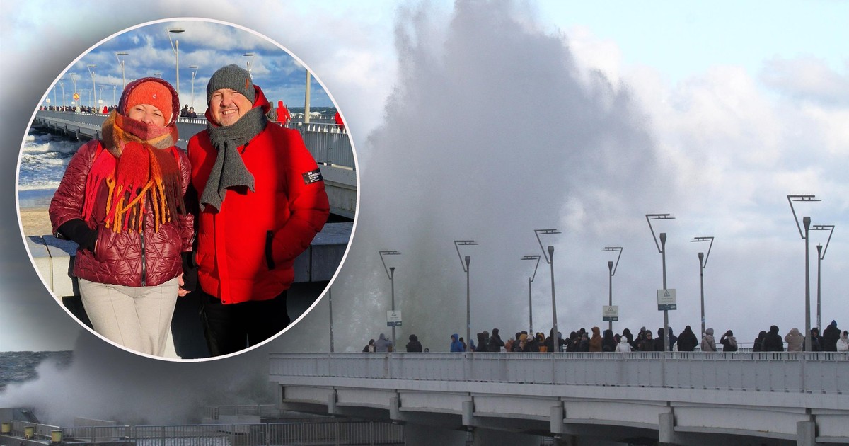 Szalejący sztorm, a na molo setki ludzi. "Czegoś takiego jeszcze nie widzieliśmy"