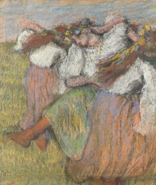 "Ukraińskie tancerki" Edgara Degasa