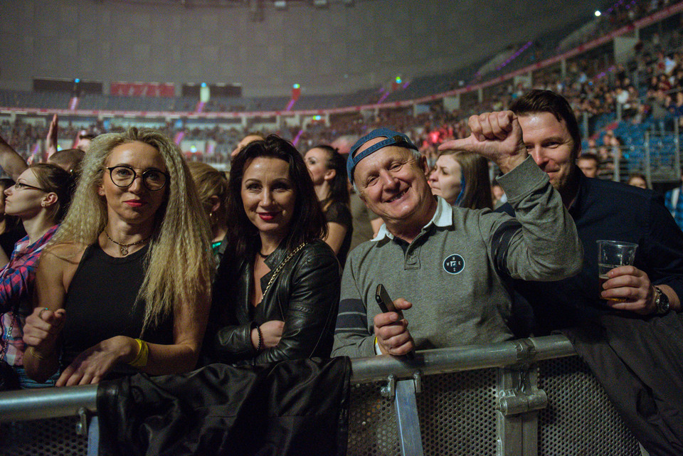 Publiczność na koncercie Davida Guetty w Tauron Arena Kraków