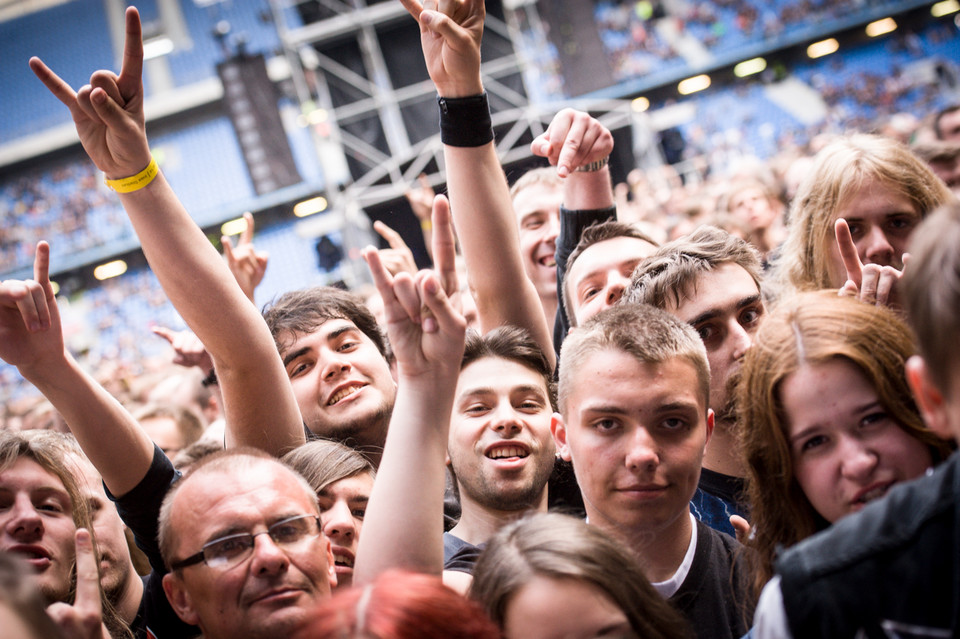 Publiczność na koncercie Iron Maiden w Poznaniu