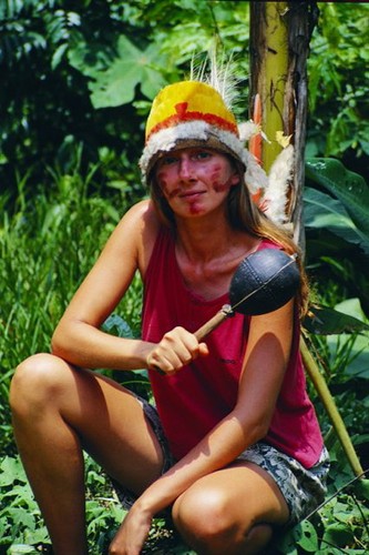 Przygotowania do indiańskiego tańca