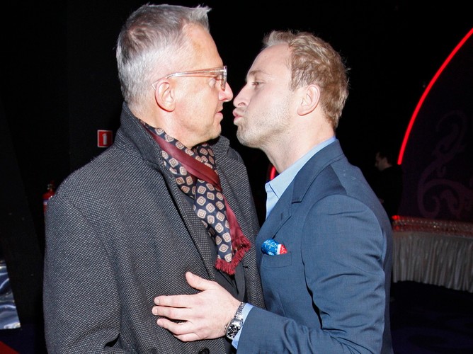 Borys Szyc i Bogusław Linda