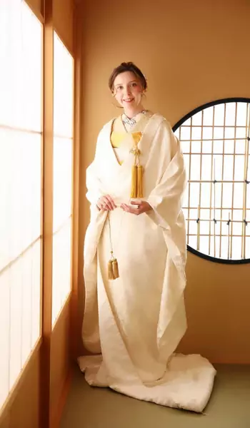 Paulina w ślubnym kimonie