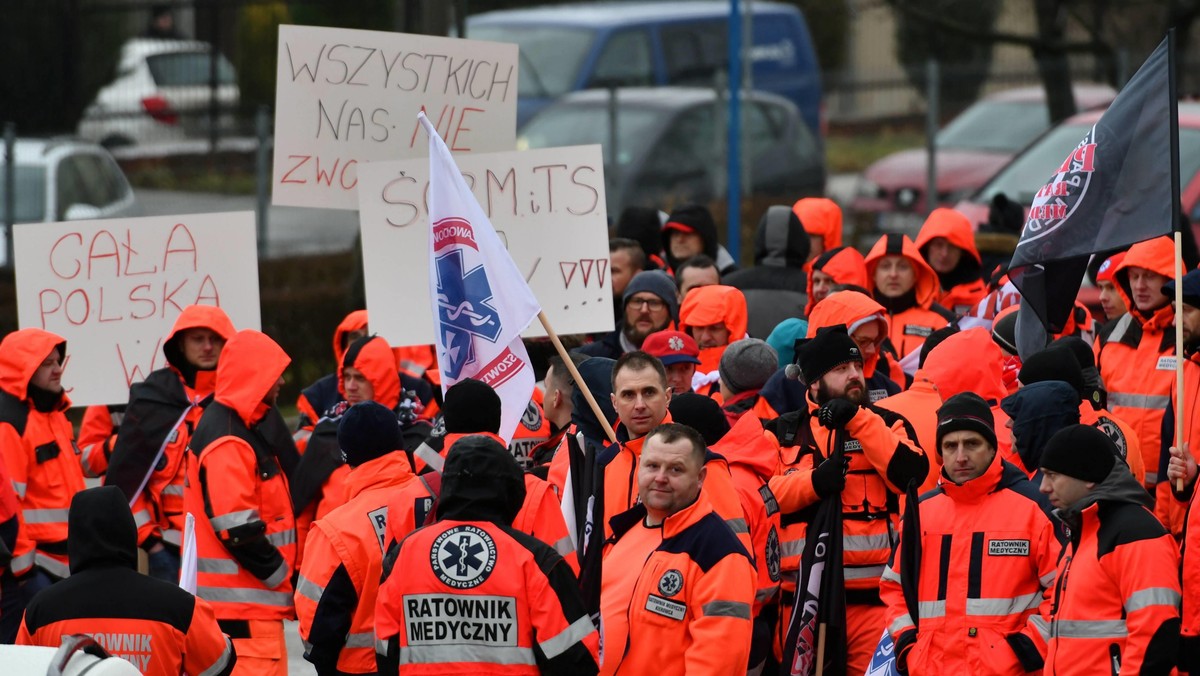 protest ratowników medycznych