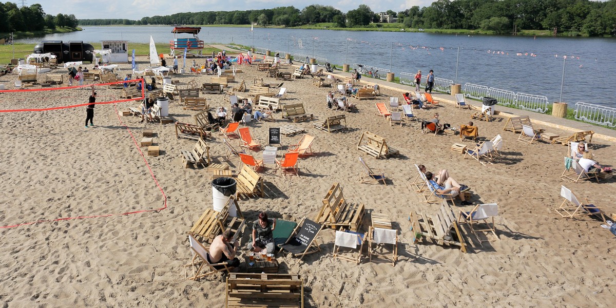 Największa miejska plaża w Polsce