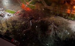 Jakby Biełgorod przeorał potężny kret... A to Rosjanie sami się zbombardowali